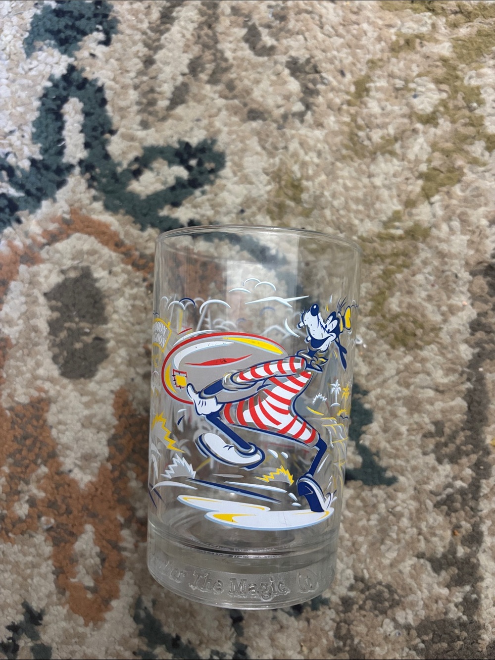 25th Anniversary Disney Glass- Goofy Surfing at Blizzard Beach